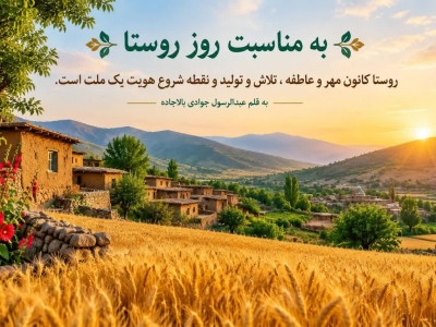 یادداشت : به مناسبت روز روستا
